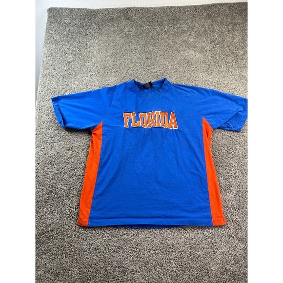 KA Other - Florida Gators Shirt Mens Extra Large Blue Orange Casual Short Sleeve KA